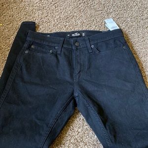Hollister black jeans   Super skinny no fade. New with tags